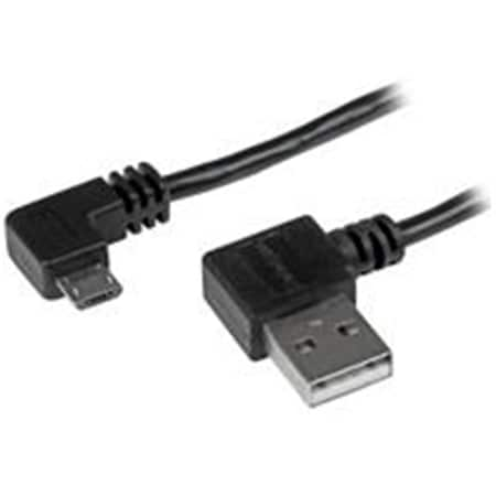 1m Micro-USB Cable With Right-Angled Connectors Male To Male